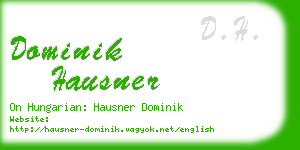 dominik hausner business card
